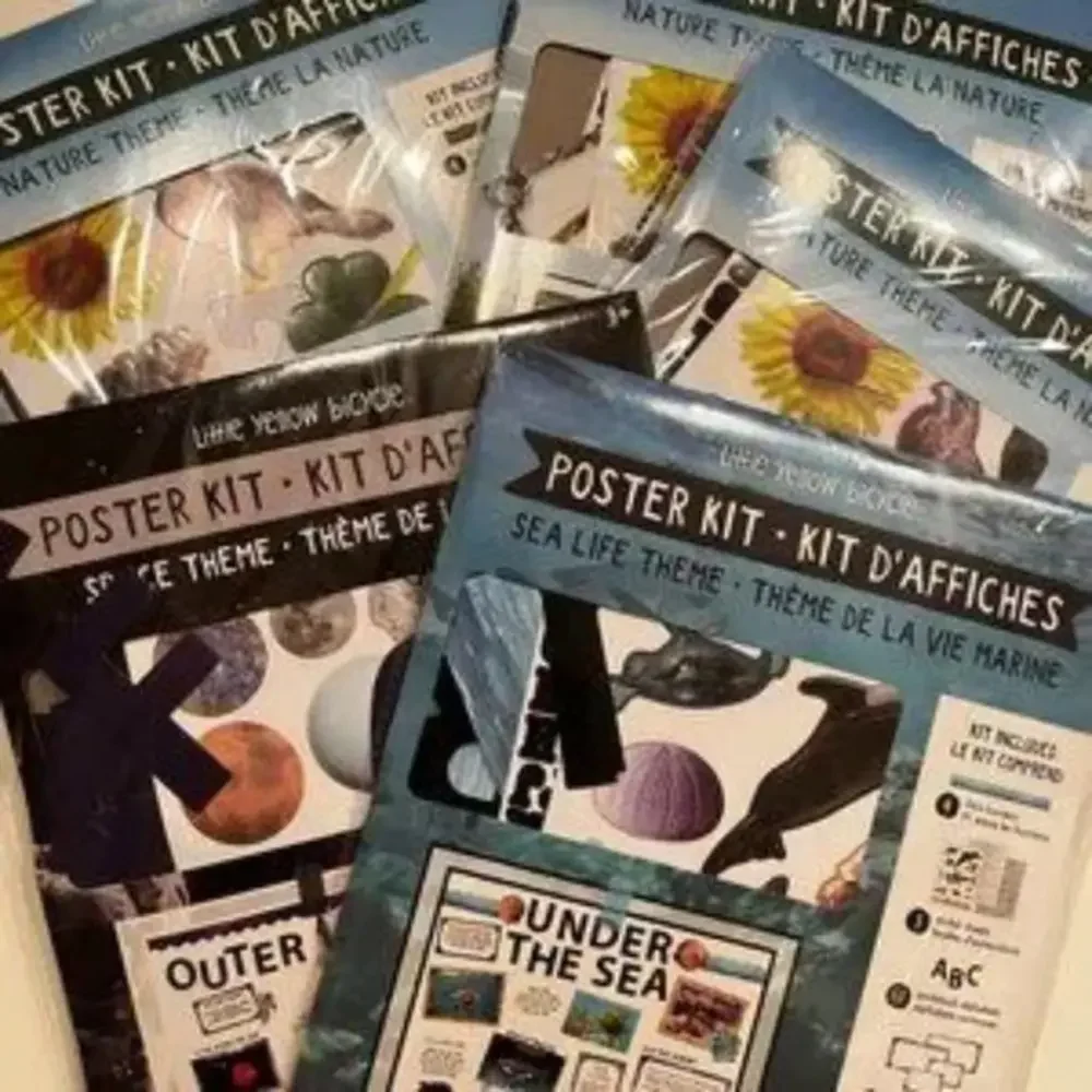 Poster Kits (5 Kits:  1 Space,  1 Sea Life,‎ and 3 Nature Themed  (new)